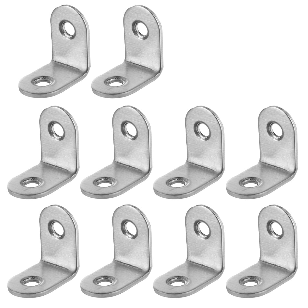 Linsoir Beads Silver Plated Earring Hooks With 90° Turned Loop - Pack Of 200, Iron Wire For DIY Jewelry Making
