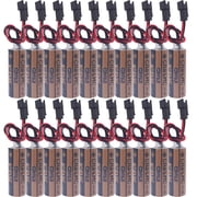 20-Pcs 2600mAh CR8.LHC 3V Lithium Battery for Fuji FDK CR8.LHC 3V Battery TOTO TH559EDV410R with Black Plug 3.0 Volt, 2.6 Ah, Non-Rechargeable