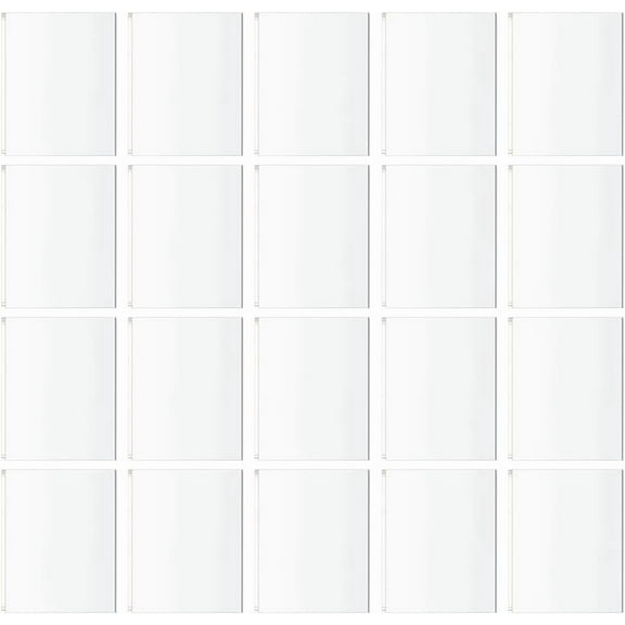 20 Pcs 2x2Inch Clear Square Bases Acrylic Model Bases Rectangular Figure Stands Model Display Base