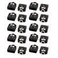 thumbnail image 1 of 20 Pcs 3.5mm Female Stereo Audio Socket Jack Connector 5 Pin PCB Soldering, 1 of 1