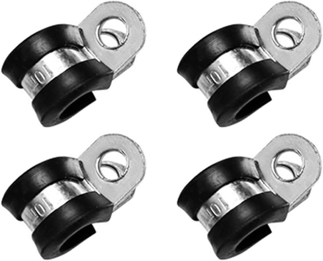 20pcs 3/4 Inch Stainless Steel Cable Clamps,Rubber Coated