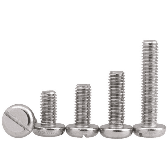 20 Pcs 304 Stainless Steel Slotted Cylinder Bolt Screws M4x18mm.