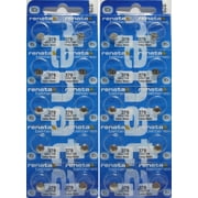 20 Pcs 379 Renata Silver Oxide 0% Mercury Electronic Batteries SR521SW