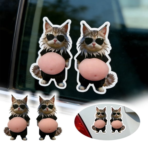 20 Pcs 3D Shiba Inu Dog Belly Stickers, Super Soft Silicone Anti-Collision Stickers, Cute Dog Belly Sticker as Car Door Protector, Table Edge Protector & Cute Decor Sticker for Home and Car