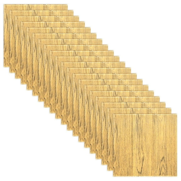 20 Pcs 3D Tile Stone Brick Wall Sticker Soft Foam Panels Yellow Smile Home