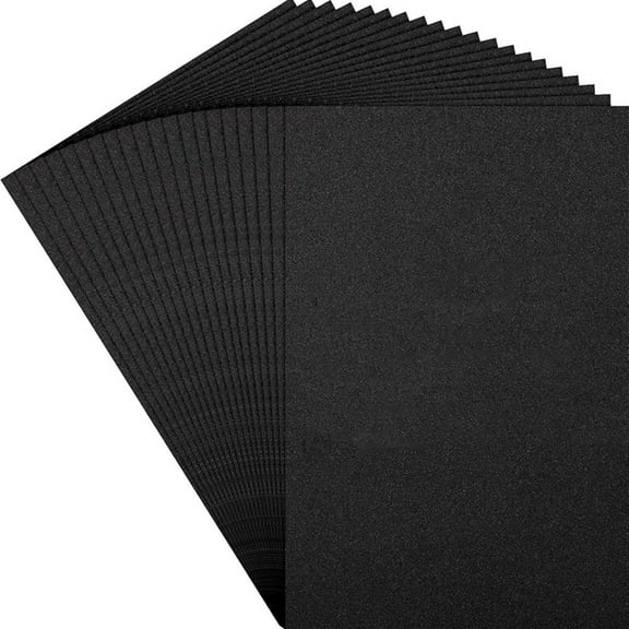 20 Pcs 3mm Embroidery Foam 6 X 9 Inch EVA Foam Sheets for 3D Embroidery Arts and Crafts, DIY Projects, Hand Sewing Black
