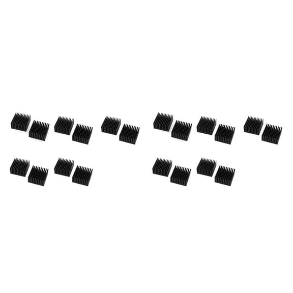 20 Pcs 40X40X20mm Aluminum Heatsink Radiator Cooling Cooler for Electronic Chip LED with Thermal Conductive Double Sided