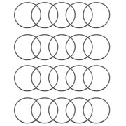 20 Pcs 48mm x 1.5mm Rubber O-rings NBR Heat Resistant Sealing Ring Grommets