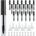 thumbnail image 1 of 20 Pcs 4ml Transparent Reusable Empty Bottle Tube Container Makeup Vials Cosmetic Tool for Eyelash Growth Oil/Mascara with Rubber Inserts 8 Pcs Funnels (Black), 1 of 5