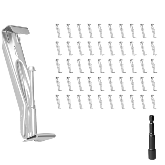 20 Pcs 5 Inch Heavy-Duty Gutter Hangers, Rain Gutter Hangers with A Pre Inserted Rust-