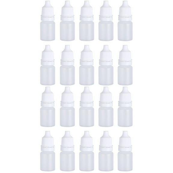 20 Pcs 5ml Empty Plastic Squeezable Dropper Bottles for Eye Liquid, Essential Oils, Travel, and Cosmetic Use
