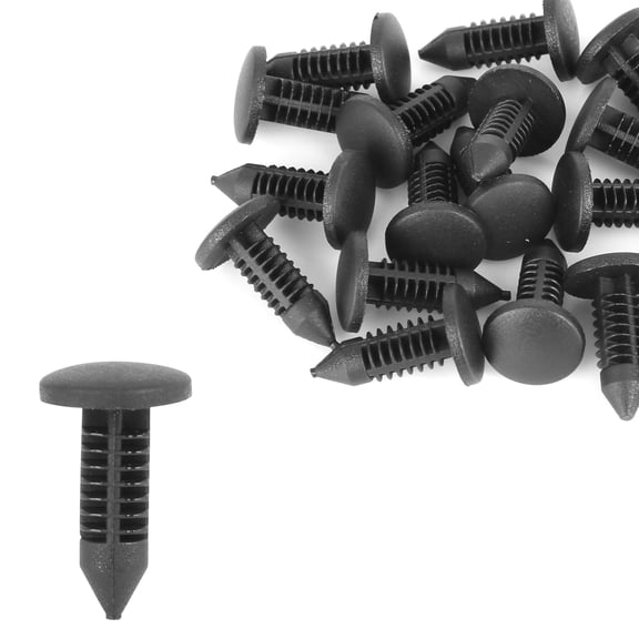 20 Pcs 5mm Hole Dia Plastic Bolt Rivets Fastener Trim Panel Retainer Clips Black for Toyota