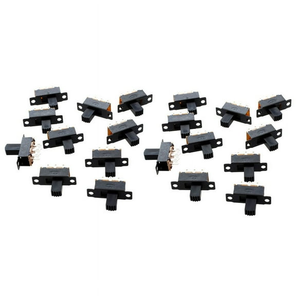 20 Pcs 6 Pins 2 Positions DPDT On/On Mini Slide Switch