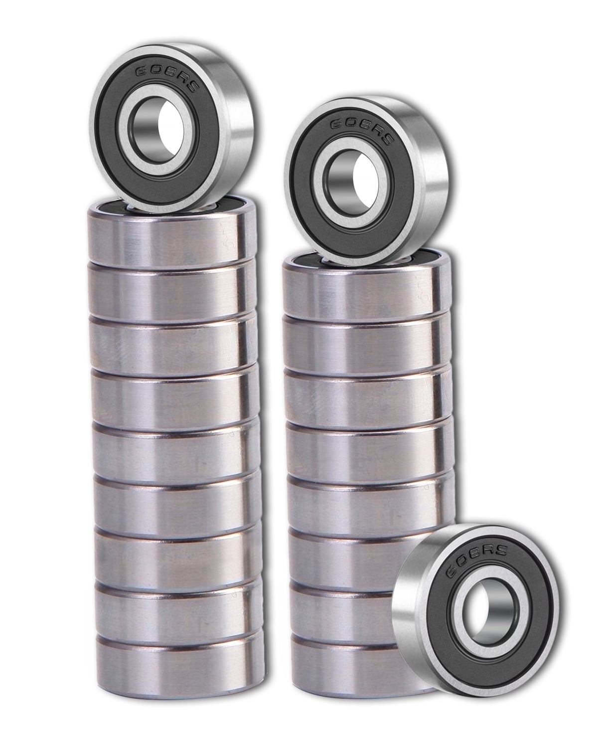 SHKI Double Rubber Sealed Miniature Deep Groove Ball Bearing, 20 Pack, 5.87 x 4.25 x 1.02 in