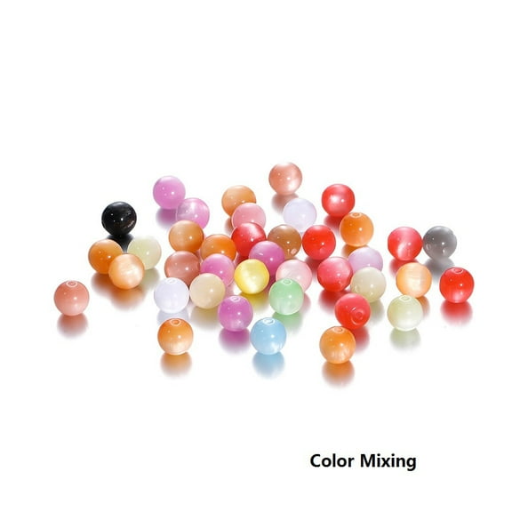 20 Pcs 8 mm Beads Bulk Resin Craft Beads for Jewelry Making Small Round Gum Beads Crafts for Bracelet and Necklaces Crafts Women Supplies (Multicolor)