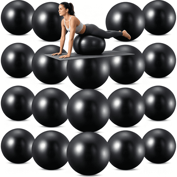 20 Pcs 9.84 Inch Mini Pilates Exercise Balls, Yoga Therapy Ball for Core Training, Barre Workout & Stretching