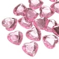 thumbnail image 1 of Uxcell 20Pcs Acrylic Flat Back Rhinestones 30mm/1.2 inch Heart Artificial Gemstone for Crafts Jewelry Making Light Pink, 1 of 7