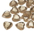 thumbnail image 1 of Uxcell 20Pcs Acrylic Heart Rhinestone 30mm Flat Back Plastic Gems Jewelry Dark Brown, 1 of 7