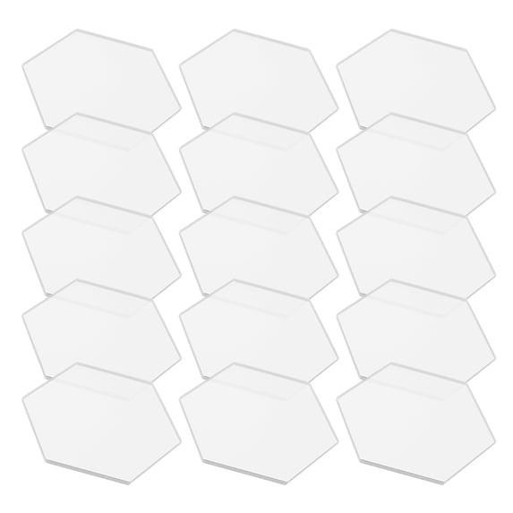 20 Pieces Acrylic Name Tags and Business Cards, Blank Place Cards for Weddings, Events, and Table Settings