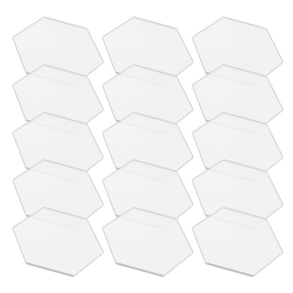 20 Pcs Acrylic Name Tag Business Cards DIY Blank Place Cards Wedding Table Cards