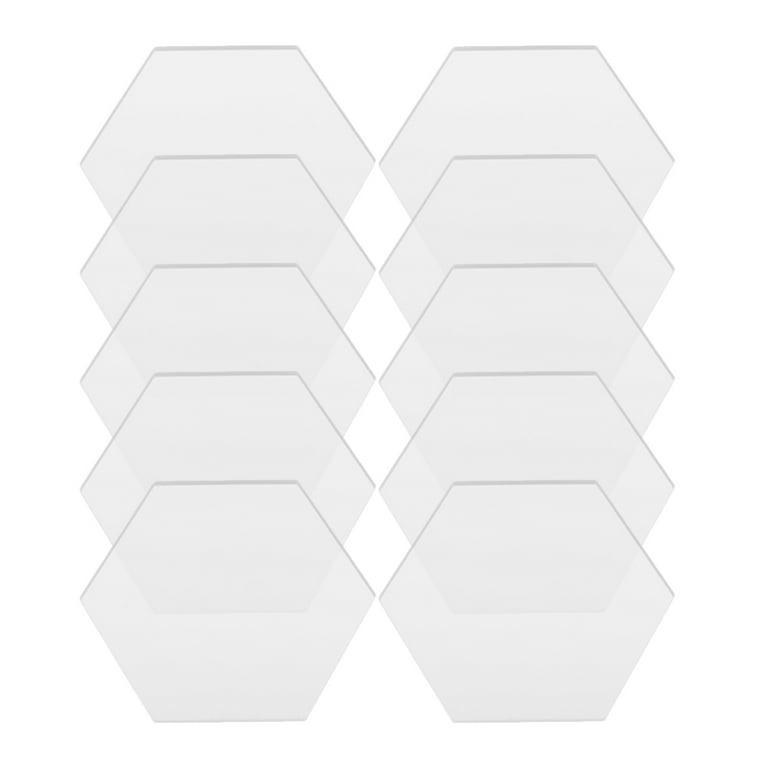 20 Pcs Acrylic Name Tag Cards for Table Setting Number DIY Blank Place Food Labels