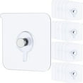 thumbnail image 1 of 20 Pcs Adhesive Picture Hooks 33 lbs Load Heavy Duty Picture Hangers Without Nails Adhesive Wall Hooks for Hanging Transparent Waterproof Frame Hangers Sticky Hooks for Bathroom Kitchen, 1 of 8