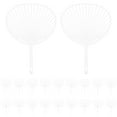20 Pcs Advertising Fan Bone Kit DIY Fan Material Fan Making Material