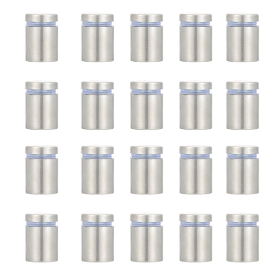 20 Pcs Advertising Pin Hardware Brackets Glass Acrylic Nail Emblems Stainless Steel Sheet