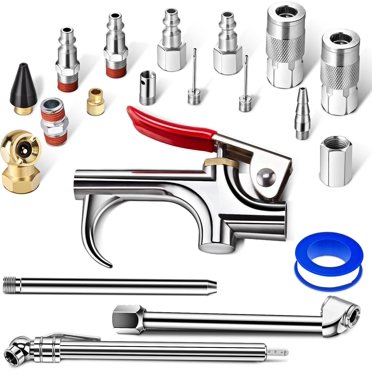 14-Piece 1/4" NPT Quick Connect Air Compressor Fittings Set – Coupler & Plug Kit For Automotive & Home Use