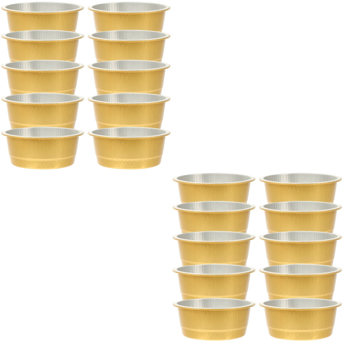 20 Pcs Aluminum Foils Food Containers Compact Food Boxes Camping Cake ...