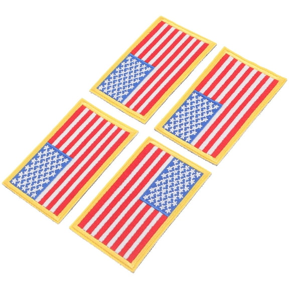 20 Pcs American Flag Cloth Sticker DIY Repair Patches Clothing Shape Stickers Child