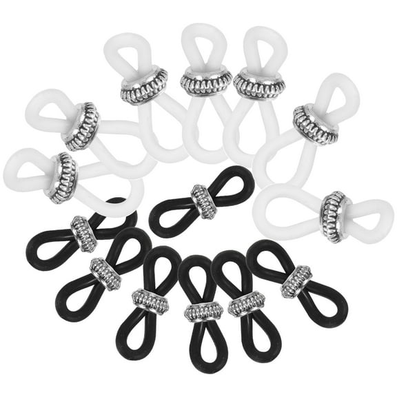 20 Pcs Anti-slip Buckle for Glasses Chain Sunglasses Accessories Ends Silicone Eye Holder Metal Silica Gel