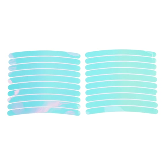 20 Pcs Arc Wheel Rim Stickers Car Wheel Rim Tapes Decoration Stickers for 14-22" Laser Luminous PET