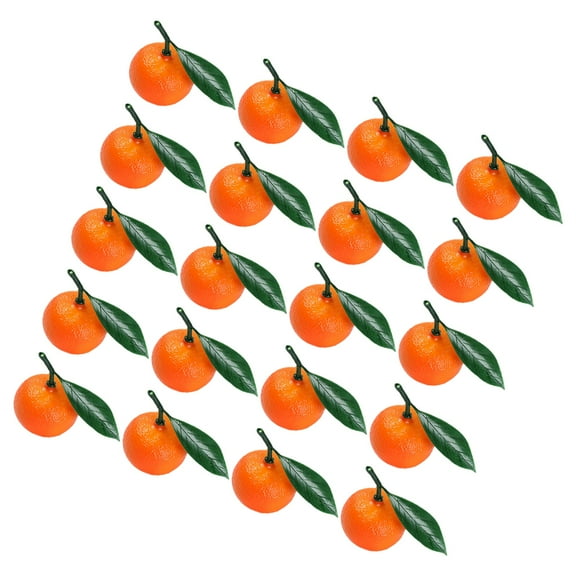 20 Pcs Artificial Oranges Decoration Fake Fruit Mandarin Mini