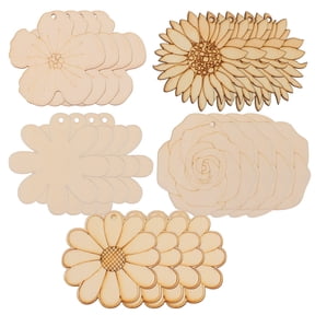 20 Pcs Artificial Flower Plants Bulk Set for Wooden Crafts, Home Decor, Floral Arrangements and Crafting Supplies