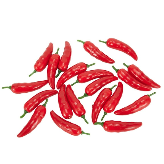 20 Pcs Artificial Vegetables Model for Kitchen Decoration - Red Chili, Potato, and More