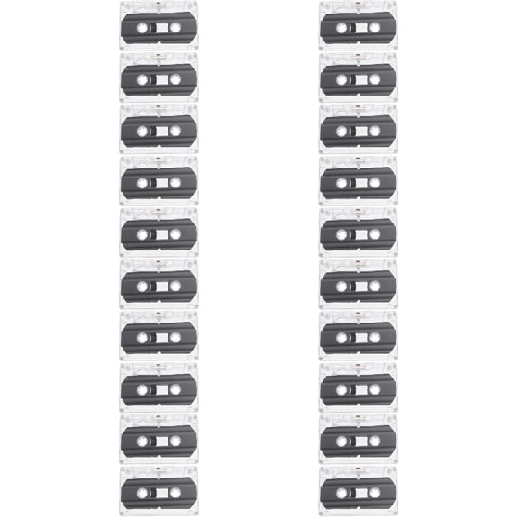 20 Pcs Audio Tape 30 Min Recording Time Tapes Blank Cassette for Mixtape Voice Recorder Low Noise