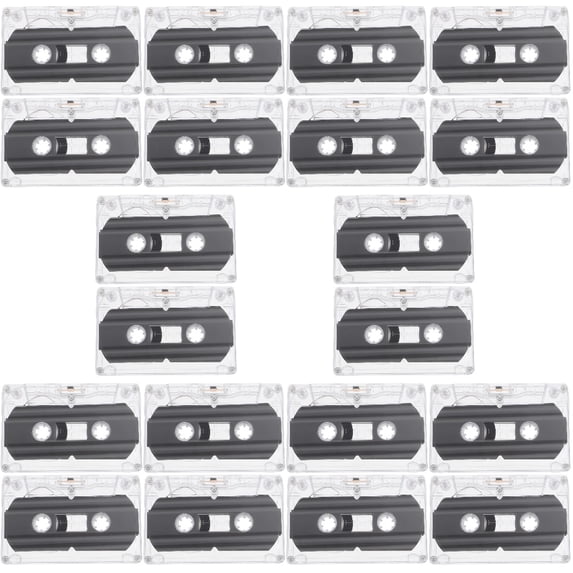 20 Pcs Audio Tape 30 Min Recording Time Tapes Cassette Magnetic Blank Cassettes