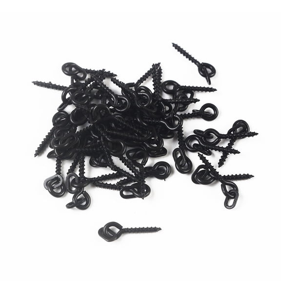 20 Pcs Bait Screws with Ring Swivel for Carp Fishing Floating Pops Up Boilies