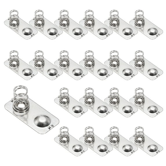 20 Pcs Battery Metal Spring Contact Plate 20mm x 9.9mm Negative Positive Bipolar Conversion Nickeling Plate