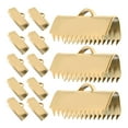 20 Pcs Bead Accessories Ribbon End Clamps for Jewelry Jewelry Making
