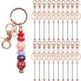 thumbnail image 1 of Beadable Keychain Kit with Metal Blanks, 20 Pcs, 1 of 14