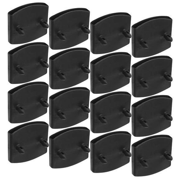 Raindrops 20pcs Bed Slat Holders Black Plastic Center Caps for Securing Wooden Slats on Bed Base Furniture