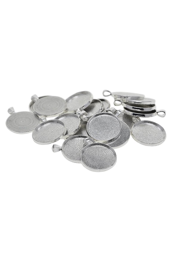 20 Pcs Bezel Settings Bezel Base Round Cabochon Bezel with 30mm Bezel Inner Diameter Great diy for Home Jewelry Making