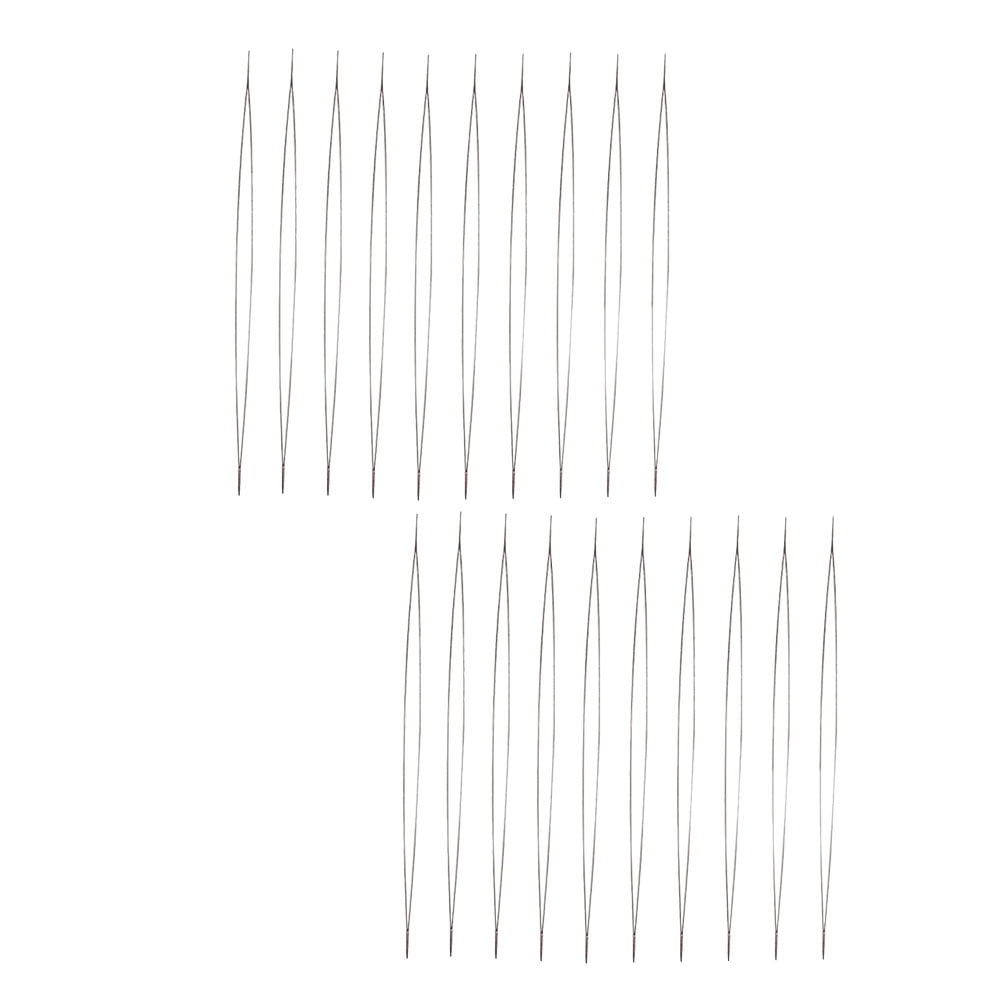 20 Pcs Beading Supplies Big Eye Needle Sewing Needles and Detail Thread to Open Bracelet Iron Wire