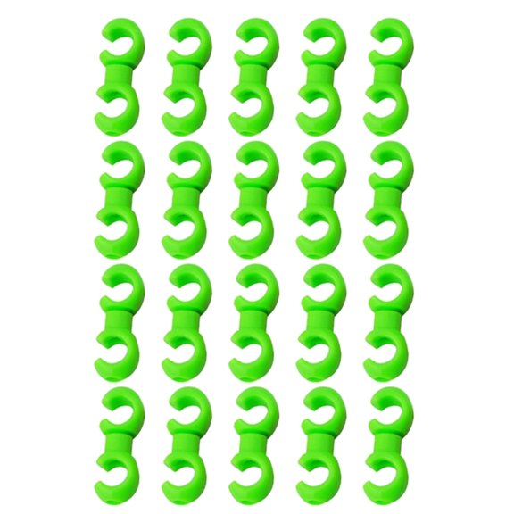 20 Pcs Bike Cable Clasps Fixing Holder Bicycles Rotating S-Hook Clips Brake Line Buckle for Brake Cable Road Bicycles