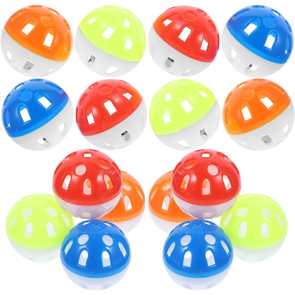 20 Pcs Bird Ball Toy Parrot Hollow Bell Ball Bird Chew Toys 4.00X4.00X4.00CM