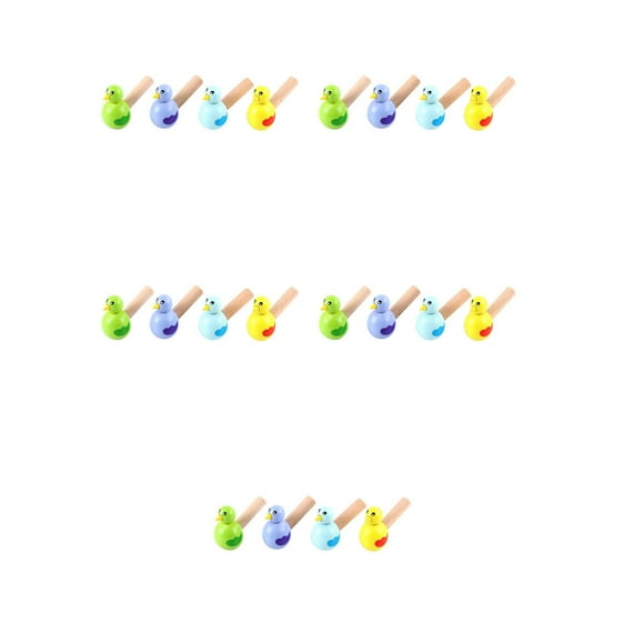 20 Pcs  Bird Shaped Design Whistle Interesting Kids Whistle Toy (Random Color)