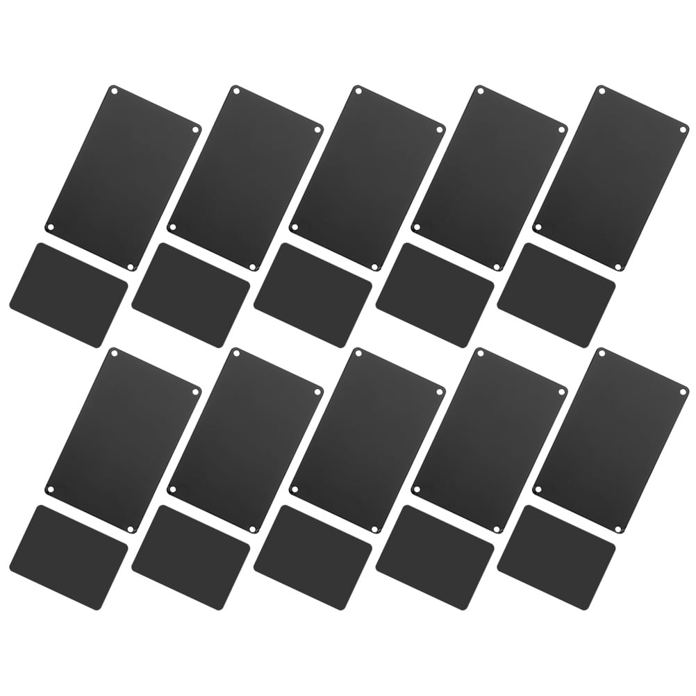 Homoyoyo Black Aluminum Blank Sign Plate for Decoration, Multi-Function ...