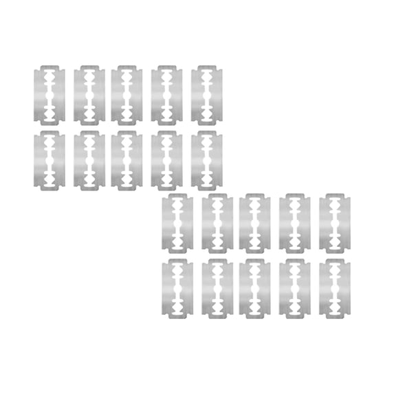 20 Pcs Blades Refill, Stainless Steel Bread Scoring Blades, Heavy Duty Bread Lame Blades, Sharp Replacement Razor Blades, Sharp Replacement Razor Blades for Razor Sourdough Baking, 1.8"x1", Silver
